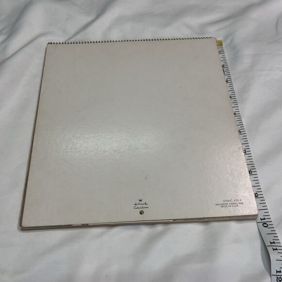 Vintage Hallmark Wildlife Calendar 1970s Animals Art Moose Elk Fox Quail Birds - Picture 6 of 9